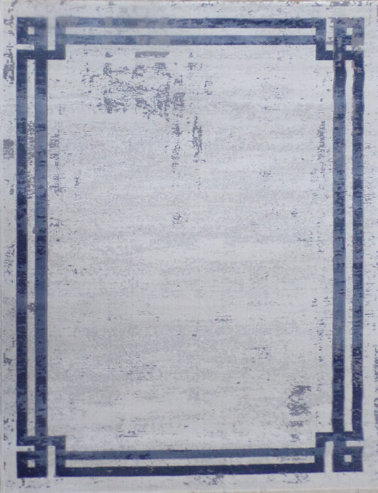 9506 - Blå - Halltæppe (80 x 300)