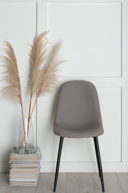 Venture Design | Polar stol - grått tyg, svarta ben