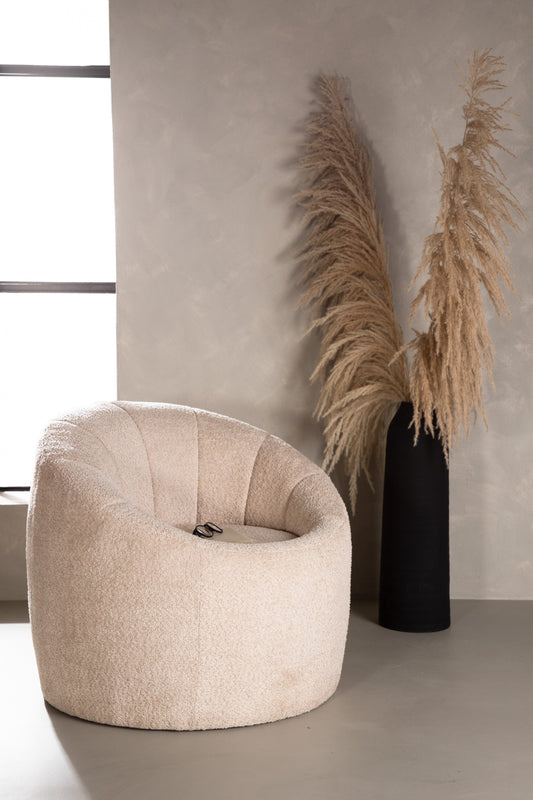 Venture Design | Warren Lounge Chair - Beige Boucle