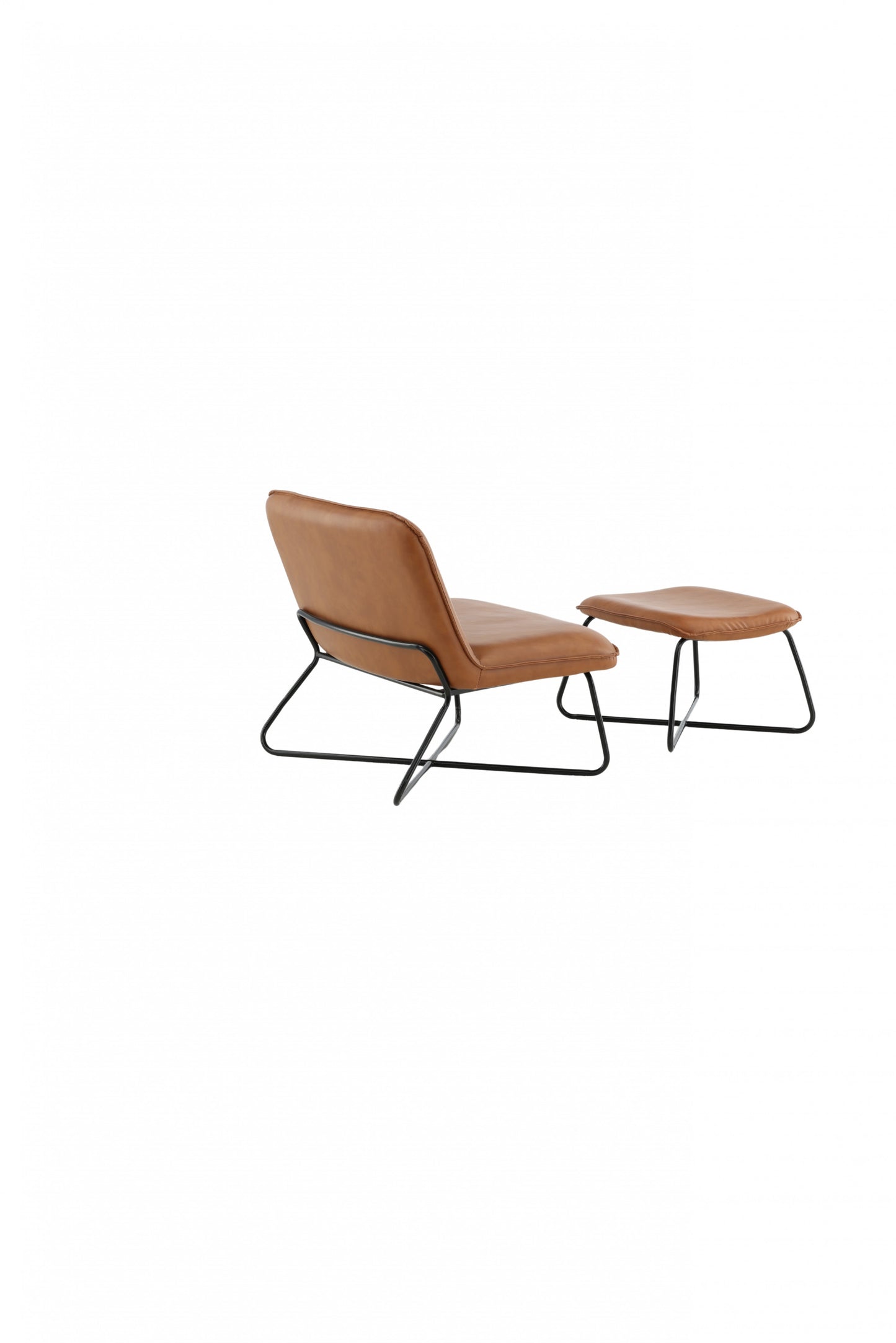 Venture Design | X-Lounge Stol - Brun PU