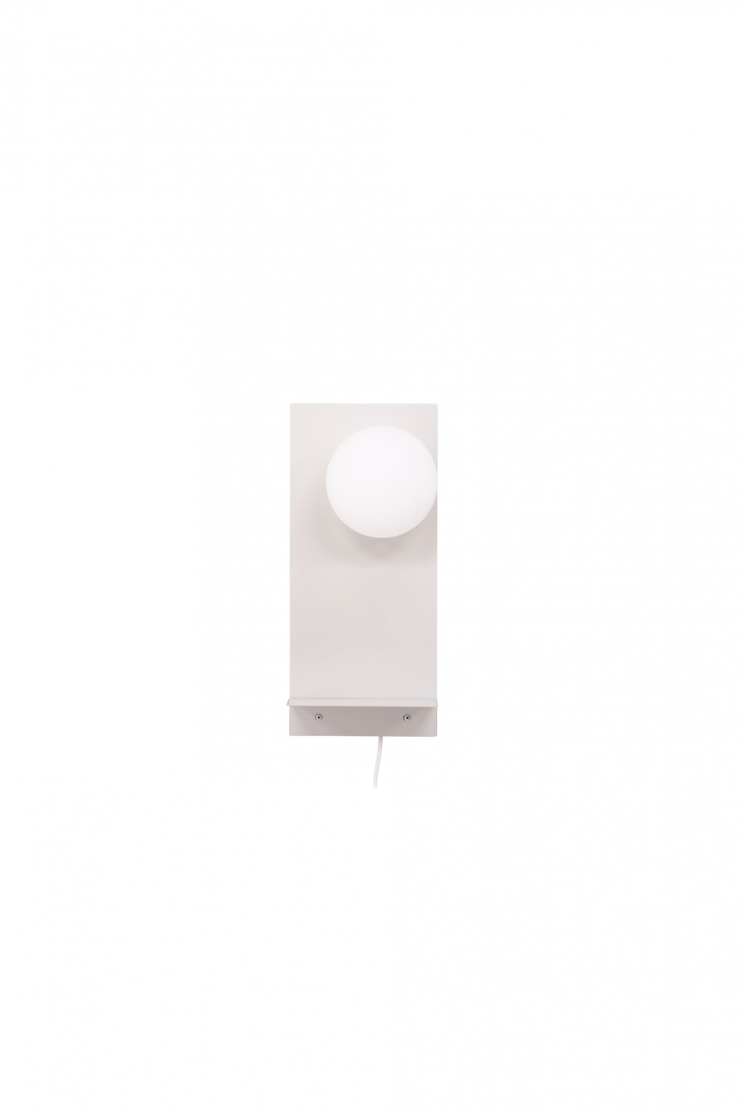 Troyes Wall Lamp - Lys grå / Hvid glas