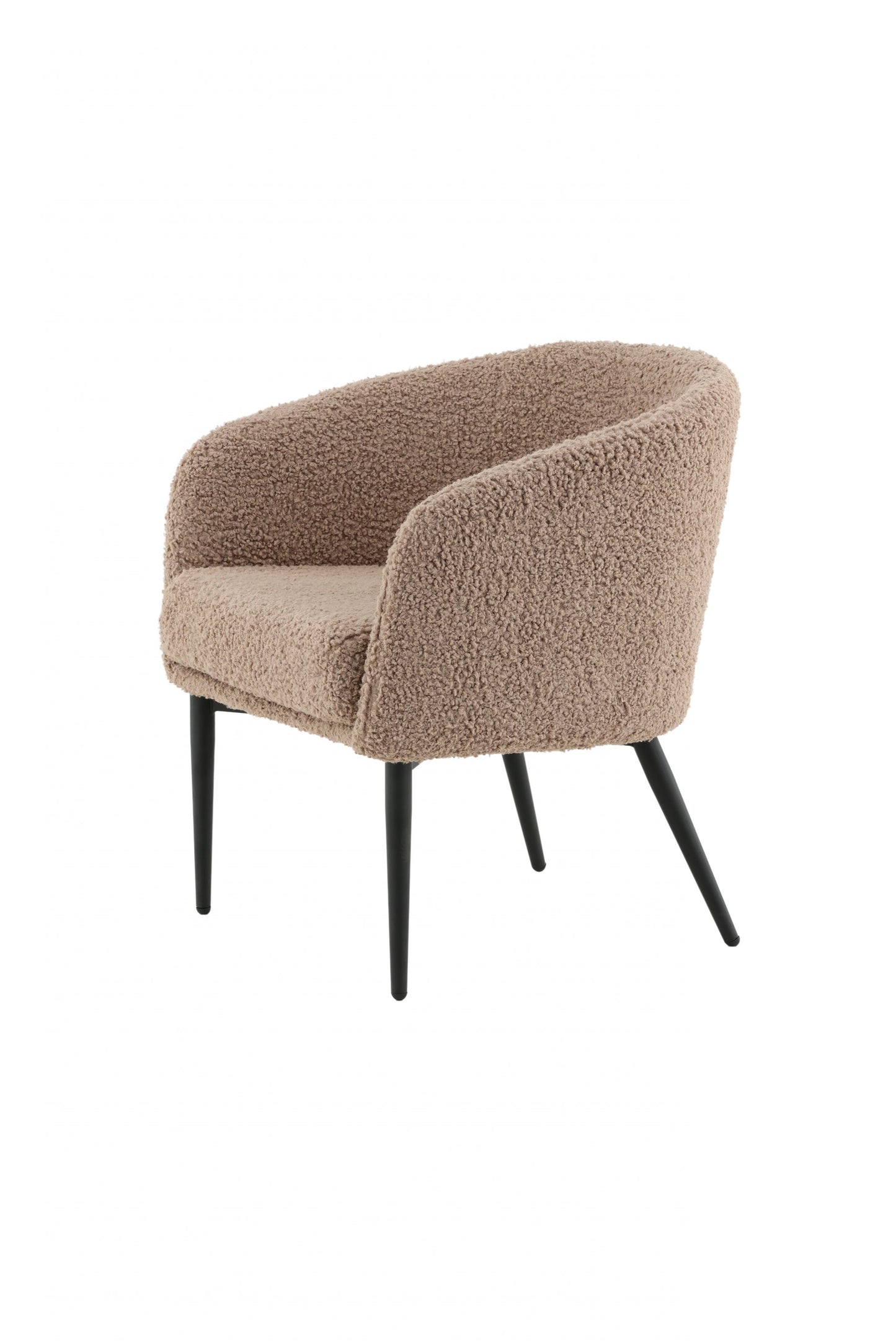 Venture Design | Fluffy Lounge Chair - Svart / Brun / Beige Teddy