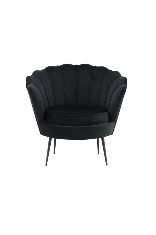 Venture Design | Calais Lounge Chair - Svart / Svart Velour
