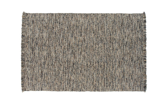Dante - Gulvtæppe, Uld/polyester/bomuld - 350*250, Rektangulær, Multi (grå/sort)