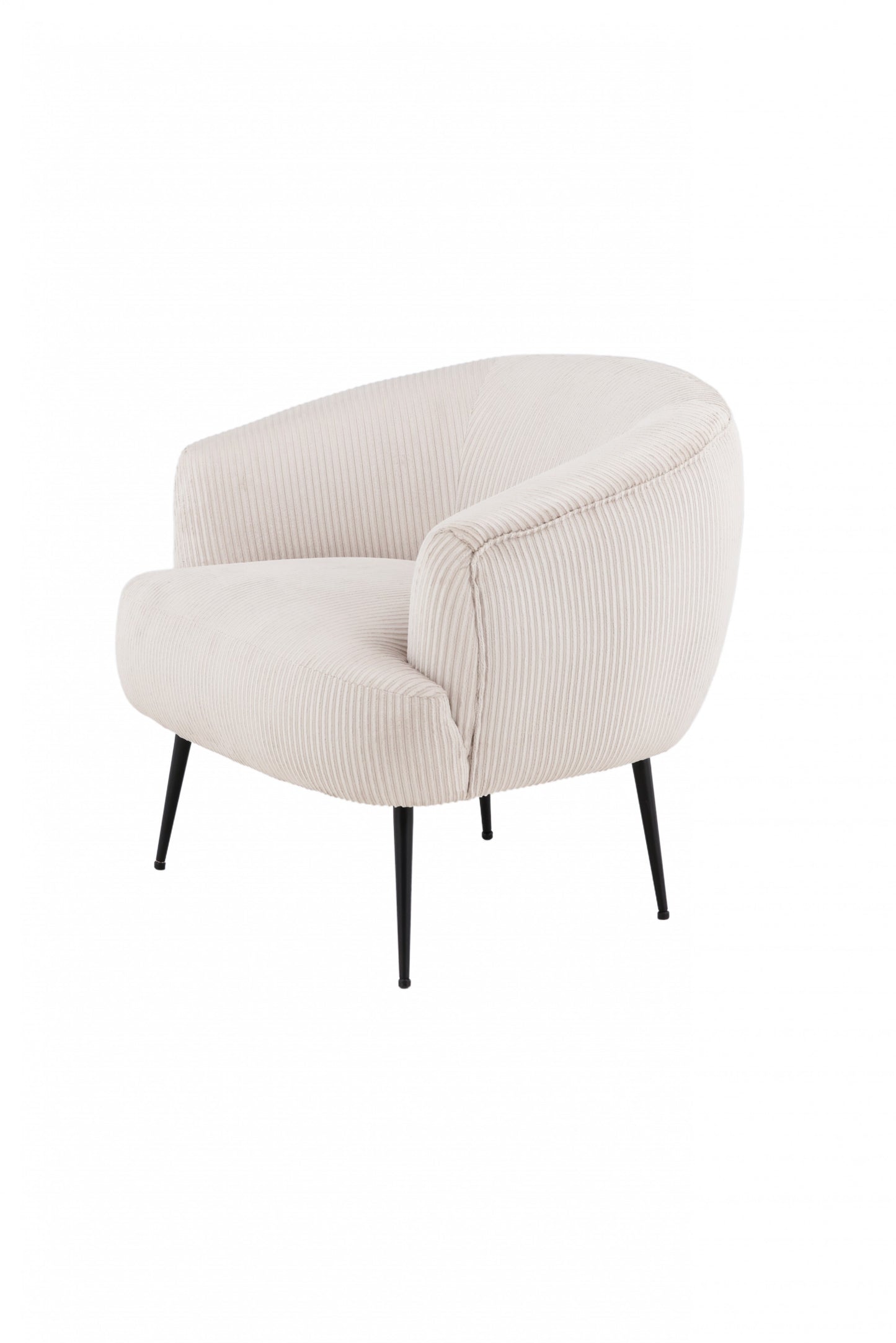 Venture Design | Derry Lounge Chair - Svart / Beige Manchester