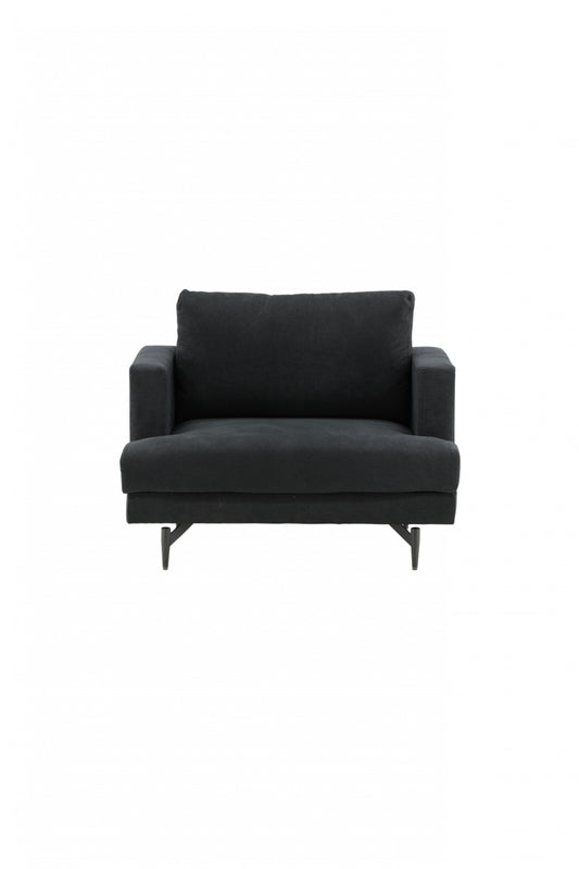 Venture Design | Sofia Lounge Chair - Svart / Svart Tyg
