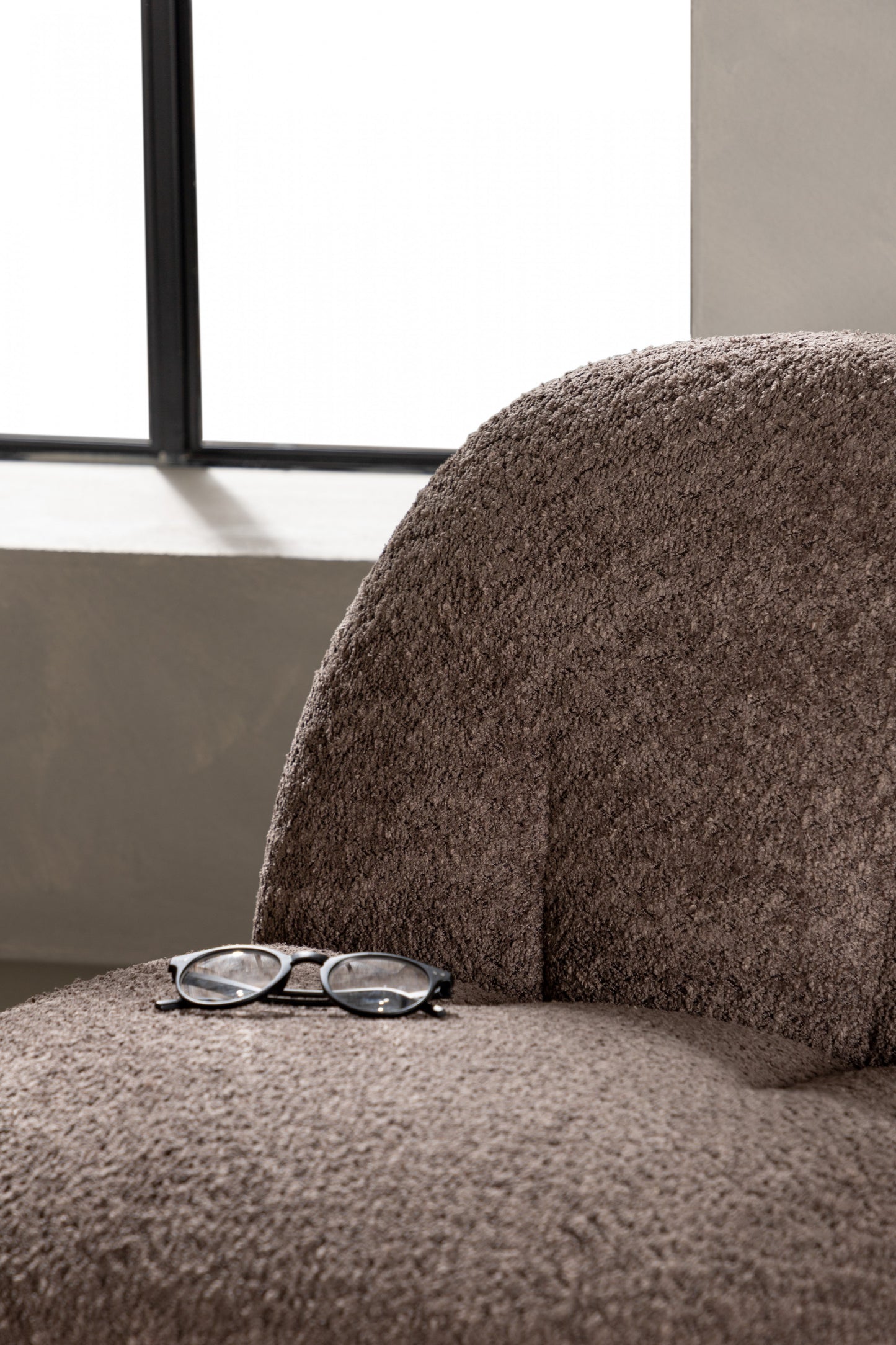Venture Design | Omaha Lounge Chair - Grey Boucle