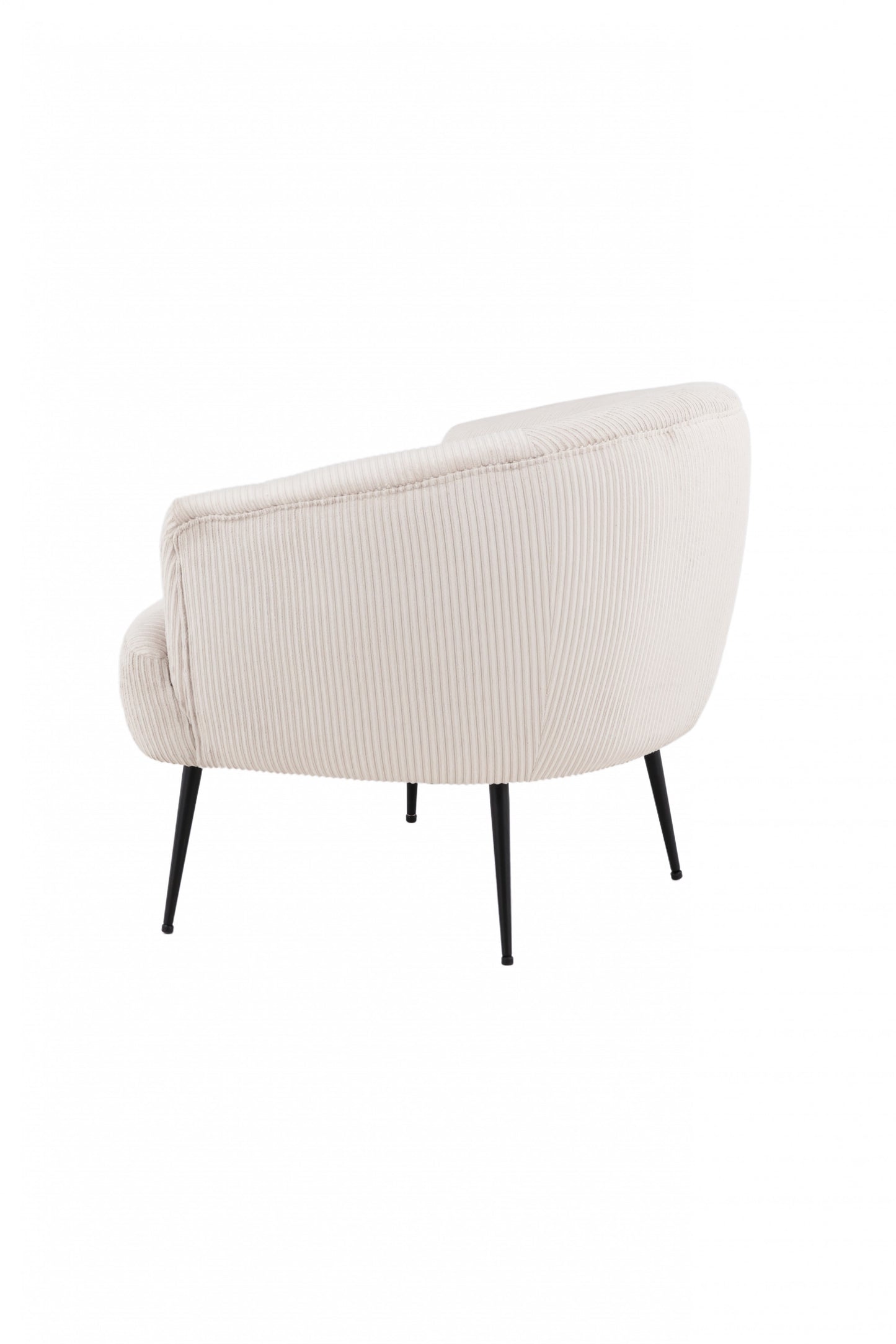 Venture Design | Derry Lounge Chair - Svart / Beige Manchester